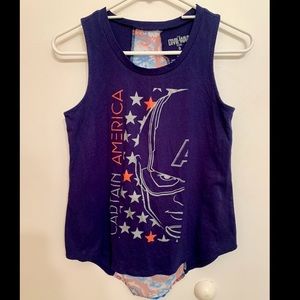Captain American Tank Top Junior Size Small